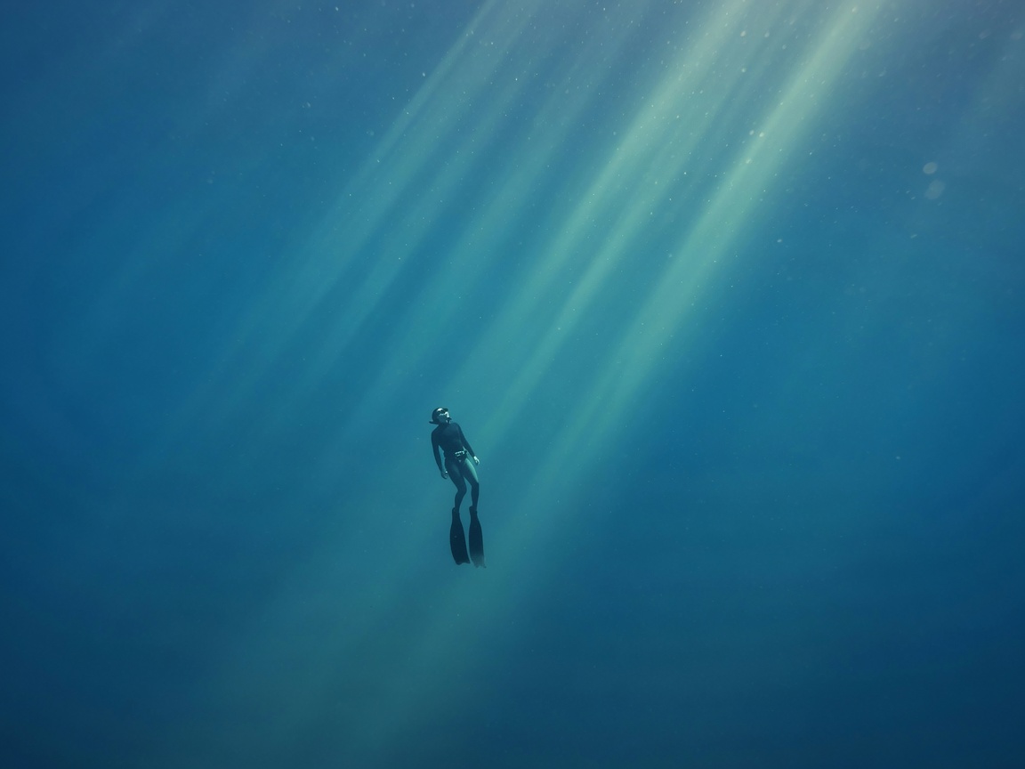 Blue stillness—no rush, no roar.